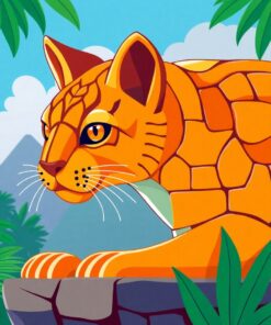 Stone Feline Paint Numbers