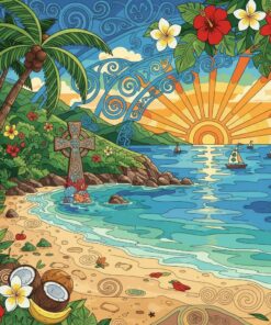 Tropical Celtic Heritage Shores Paint By Numbers