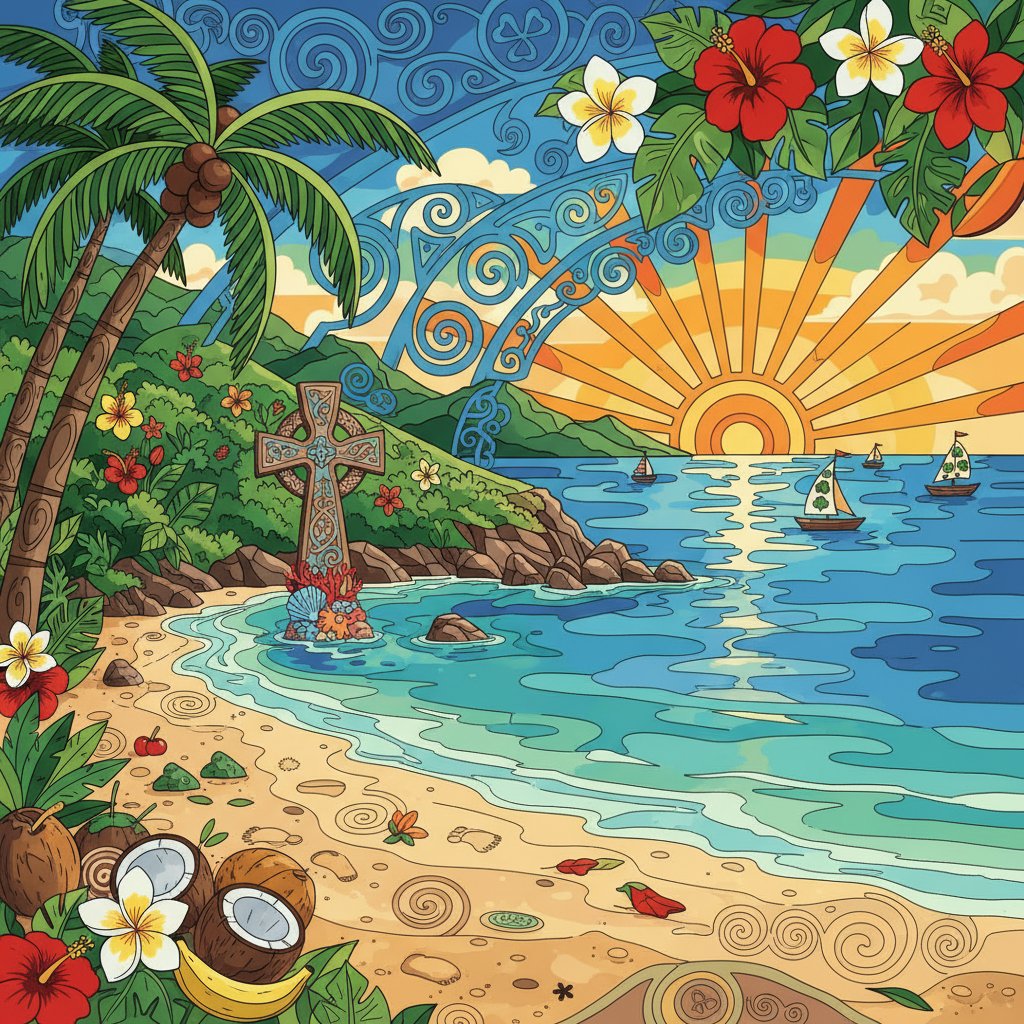 tropical-celtic-heritage-shores-paint-by-numbers-kit