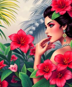 Floral Scene Paint Numbers