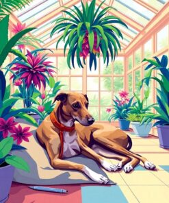 Greyhound Nap Paint Numbers