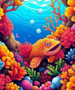 Eel Hideaway Paint Numbers