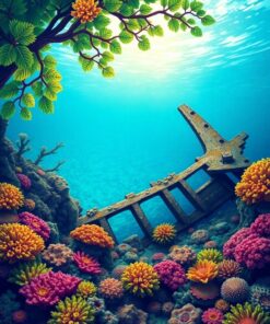 Coral Wreckage Paint Numbers