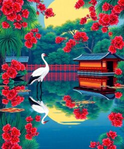 Water Reflections Paint Numbers