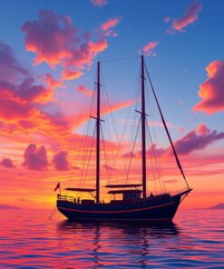 Ship Dusk Paint Numbers