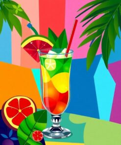 Mai Tai Paint Numbers