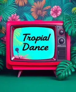 Tropical Dance Retro Screen Paint By Numbers