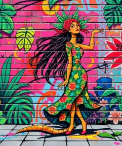 Brick Mural Paint Numbers