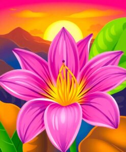 Lily Petals Paint Numbers