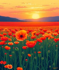 Poppy Fields Paint Numbers