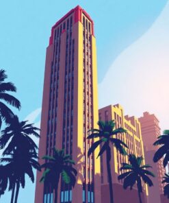 Skyscraper Shadows Paint Numbers