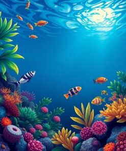 Blue Abyss Paint Numbers