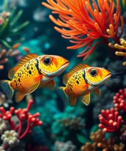 Tropical Deep Sea Foragers Paint By Numbers