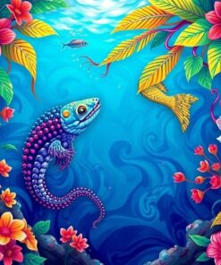 Tropical Deep Sea Lure Paint By Numbers