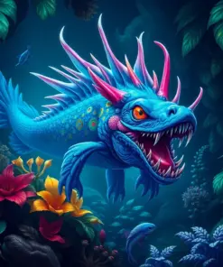 Tropical Depths Chimaera paint by numbers