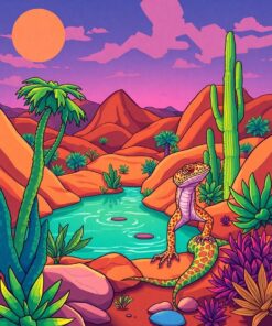 Skink Oasis Paint Numbers