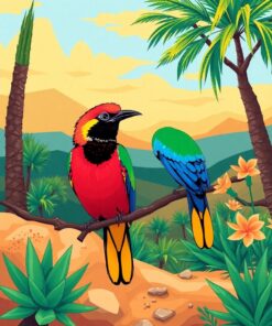 Spring Birds Paint Numbers