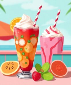 Soda Float Paint Numbers