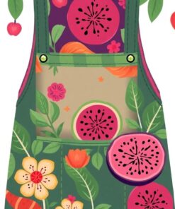 Tropical Dragonfruit Vintage Apron Paint By Numbers