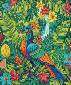 Tropical Drake Botanical Study Paint By Numbers