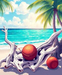 Coconut Catch Paint Numbers