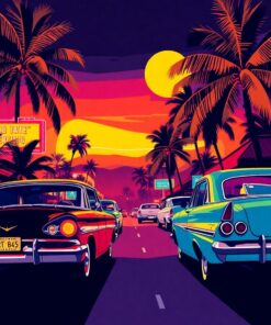 Drive Night Paint Numbers