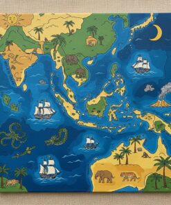 Tropical East Indies Chart Paint By Numbers