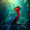 Tropical Emerald Canopy Bird Paint By Numbers