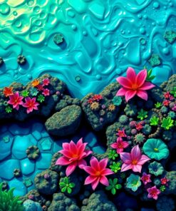 Ocean Bloom Paint Numbers