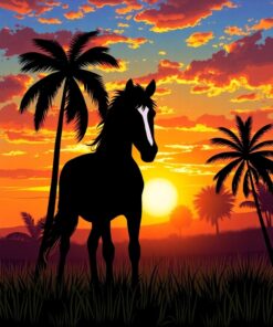 Evening Silhouette Paint Numbers