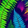 Fern Fronds Paint Numbers