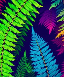 Fern Fronds Paint Numbers