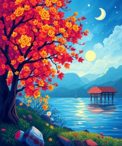 Estate Rainstorm Paint Numbers