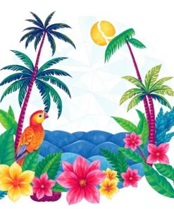 Tropical Explorer Parchment Paint By Numbers