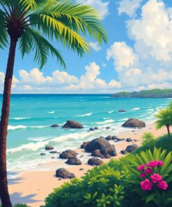 Coastal Impression Paint Numbers