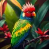 Tropical Farm Bird paint by numbers