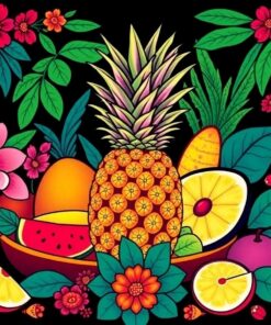 Feast Pineapple Paint Numbers