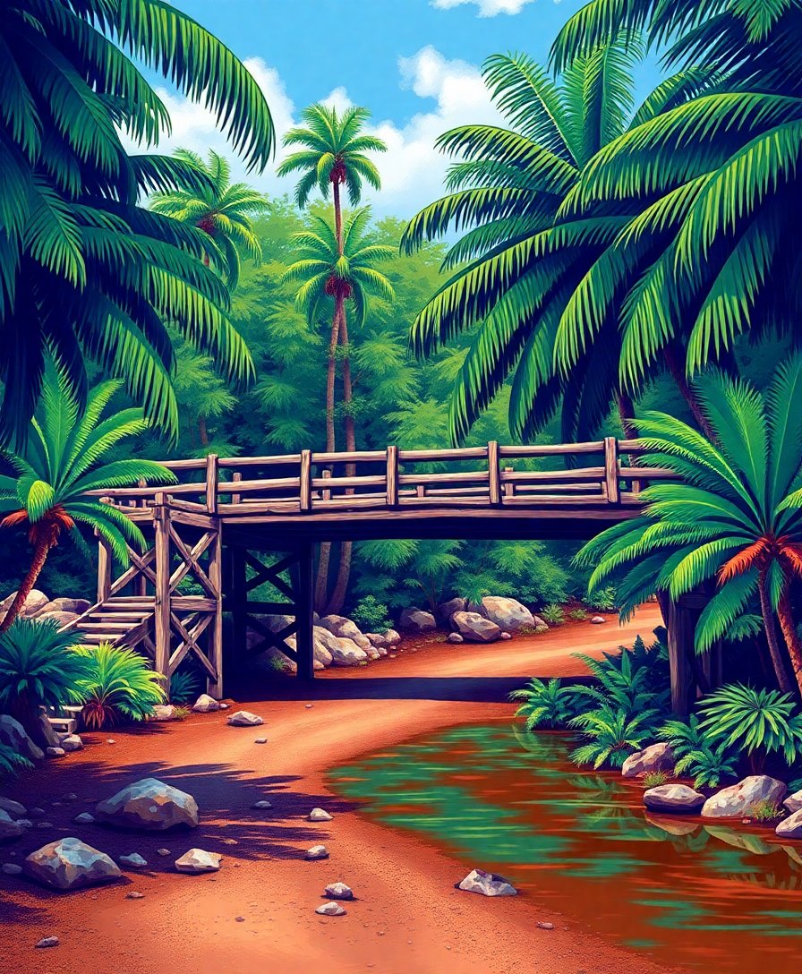 Creek Bridge Paint Numbers Creek Bridge Paint Numbers