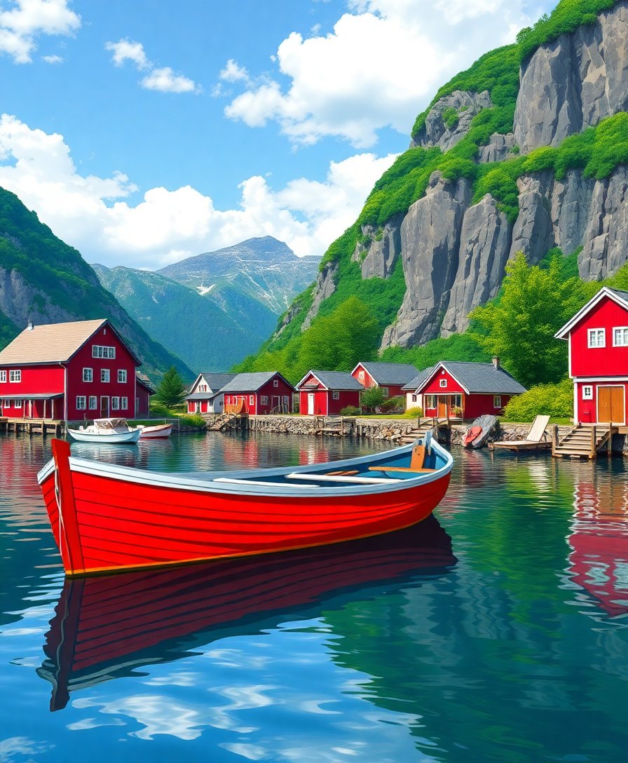 Red Rowboat Paint Numbers Red Rowboat Paint Numbers