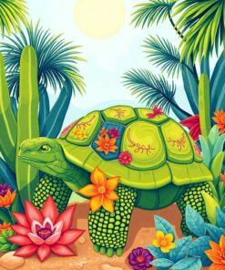 Tortoise Oasis Paint Numbers