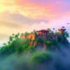 Tropical Fortress Morning Mist Paint By Numbers