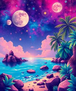 Cosmic Shore Paint Numbers