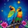 Stargazing Macaws Paint Numbers