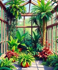 Corner Greenery Paint Numbers