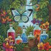 Tropical Glasswing Apothecary Paint By Numbers