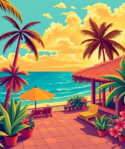 Tropical Golden Age Premiere Paint By Numbers