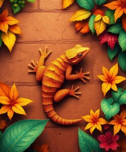 Gecko Wall Paint Numbers
