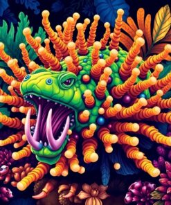 Tropical Gorgonian Predator Paint By Numbers