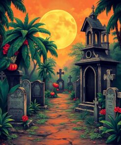 Gothic Graveyard Paint Numbers