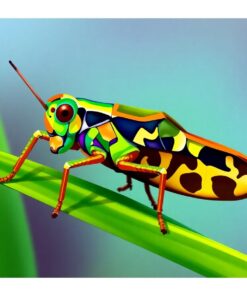 Tropical Grasshopper Specimen Paint By Numbers